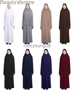 Sjalar Heltäckande Muslimsk Kvinnor Bönklänning Niquab Lång Scarf Khimar Hijab Islam Stora Overhead Kläder Jilbab Ramadan Arab Mellanöstern x0711
