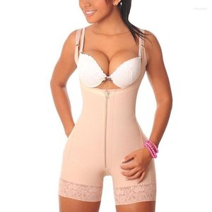 Women's Shapers Plus Size Women Slim Underwear Waist Trainer Belly Flat Slimming Bodysuit Panties 6xl Adjustable Strap Zipper Shapewear