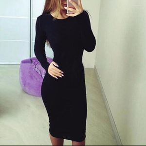 Casual Dresses Sexy Bandage Party Dress Women O-Neck Skinny Pencil Christmas Slim Fit Mature Elegant Lady Vestidos