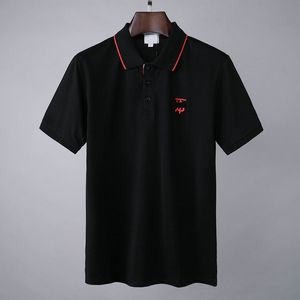 2023Designer moda top roupas de negócios Polo Hugo logotipo bordado gola detalhes camisa polo de manga curta masculina multi-cor multi-cores Tee