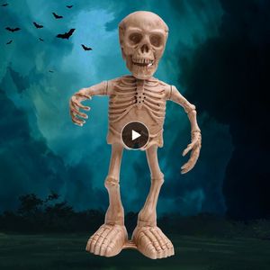 Electric RC Animals Halloween Electric Dancing Skeleton Frame con Music Party Gift Haunted House Scene Decoration Puntelli 16 pollici Dancer Toy 230711