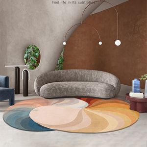 Carpet Nordic Alien Colorful Easy Care Living Room Decoration Light Luxury Thickened Plush Bedroom Carpets Retro Large Area Rug 230711