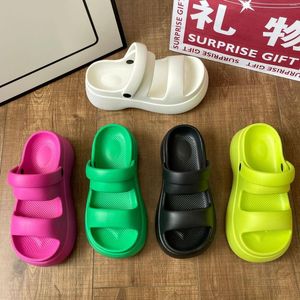 Slippers Summer EVA Simple Thick Sole Women's Sandals And Trend Indoor Outdoor Wear Elevated Beach