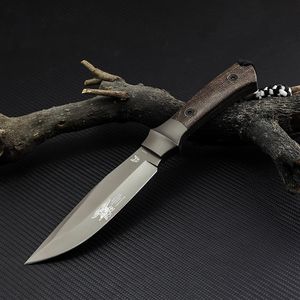 Butterfly fixed knife 440C steel blade outdoor camping tool hunting survival linen handle tactical gift straight knife246c