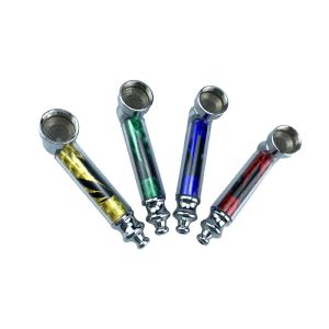 Bong Metal Smoking Pipes Detachable Cleaning Portable Pocket Hand Pipe With Screen Mesh Pad Multi Colors