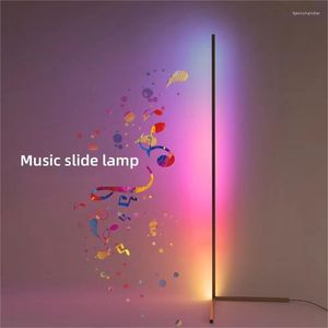 Floor Lamps Smart RGB Dream Color Lamp With Music Sync Modern 16 Million Changing Standing Mood Light APP & Remote Control