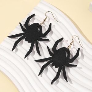 Серьги черные пауки животные дерево в стиле Хэллоуин Женские женские ювелирные ювелирные украшения подарок