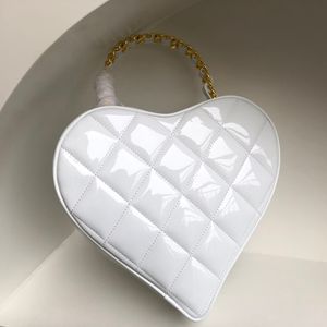 Tasarımcı Çanta Lady Kalp Şeklinde Çanta Orijinal Deri Omuz Çantası Lüks El Çantası Narin Knockoff Super_bagss Box YC060
