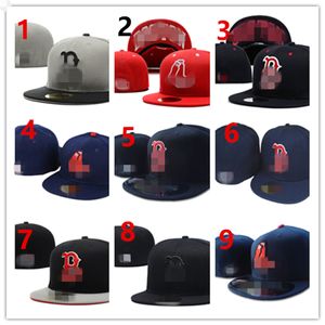 2023 One Piece fitted caps good sales Summer Reds letter Baseball Snapback caps gorras bones men women Cincinnati Casual Outdoor Sport Fitted Hat A11