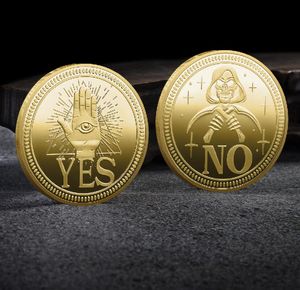 美術工芸品 YES/NO 立体レリーフメタル 記念コイン