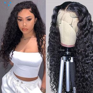 Wet and Wavy Water Wave HD Lace Front Wig Human Hair Wigs Transparent Remy Hair Natural Hairline Glueless Wig for Women