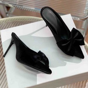 Designer Sexy Flat Sandals Woven Women Slippers Green Black Ladies Wedding High Heels Dress Shoes size 35-42