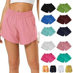 Women's Pants Ladies Nude Series Two Piece Yoga 5 Inch Anti Exposure Loose Breathable Quick Drying Exercise Tight Shorts