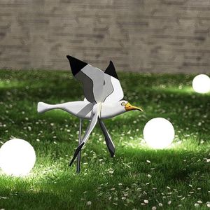 Garden Decorations Seagull Windmill Outdoor Bird Holiday Decorative Wind Spinners Personalized Courtyard Decor Gift Accessories 230710