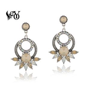 Stud VEYO AB Geometry Vintage Acrylic Drop Earrings for Women Dangle Fashion Jewelry 230710