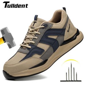 Safety Shoes Summer Air Cushion Work Safety Shoes For Men Women Breathable Work Sneakers Steel Toe Shoes Anti-puncture Safety Protective Shoe 230711