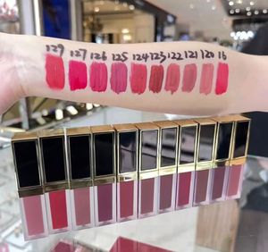 Högkvalitativt varumärke Liquid Lip Luxe Matte Rouge 6ml 16-120-121-122-123-124-125-126-127-129 Fuktgivande Poppy Shine läppstift