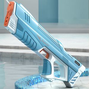 Gun Toys Electric Water Automatic Induction Absorbing Super Blaster Burst Watergun for Kids Summer Beach Amusement 230711