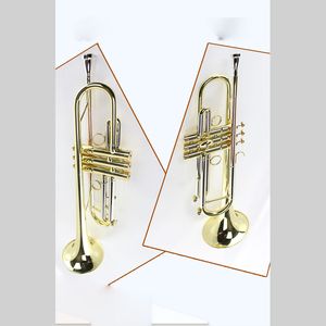 Högkvalitativ trumpet MTR-300G Bb B platt trumpetinstrument med hårt fodral, munstycke, tyg och handskar