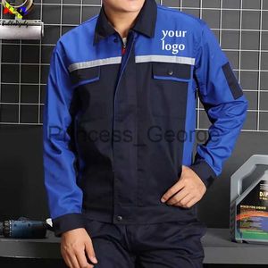 Others Apparel Customizeddesigned work clothes long sleeve men's and women work clothes tops repairman auto mechanic high quality tops x0711