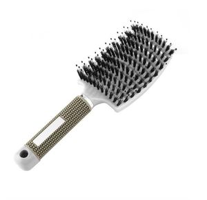 Professional Anti-static Hair Brush Curved Row Hair Comb Hairstyle Scalp Massager Hairbrush Barber Hairdressing Styling Tools