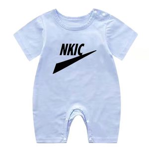 Ubranka dla dzieci bawełniane dziewczęce pajacyki letnie z krótkim rękawem 0-24M Bblue Boys Baby body noworodka markowa odzież piżama dla niemowląt