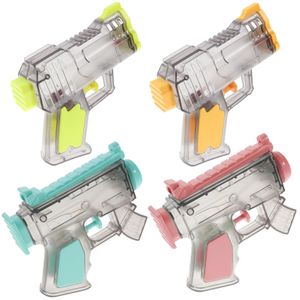 Gun Toys 4 PCS Прозрачный водный стрелок Дети поставки игрушек S Носитель Party Party Cartoon Abs Plastic Bool Summer 230711