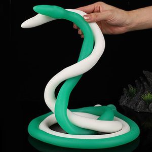 Vibratörler 120cm uzunluk derin yapay penis uyarın g-spot anal fiş prostat masaj yumuşak popo buttplug yetişkinler kadınlar /erkekler için seks oyuncakları uzun anal oyuncaklar 230710