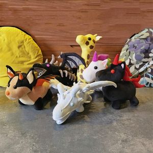 Plush Dolls Bat Dragon Shadow Evil Unicorn Giraffe Frost Toys Pets Stuffed Doll Aminal Plushie Toy 230710