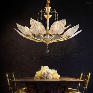 Chandeliers Chandelier Nordic Romantic Design LED Luxury Crystal Hanging Lamps Holder Suspension Luminaire Decor Lighting Fixture