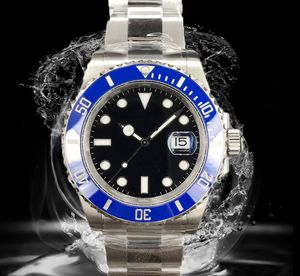 Sub estilo 3235 movimento relógio masculino designer de luxo 40MM relógio automático pulseira de aço inoxidável brilho noturno à prova d'água vidro de safira relógio fashion