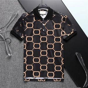 Summer Men's Polos T-Shirts Cotton Shirts GU Label Embroidery Colored Bar Short Sleeve Tops Slim Breathable Men's streetwear Male Tees size XXXL clothes