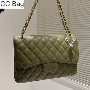 CC Bag Caviar Dubbla Flik Axelväskor Quiltat Blankt Kalvskinn French Diamond Handväska Lager Kapacitet Tote Guld Metall Hårdvara Shoulder Crossbody Sacoche-påsar 30