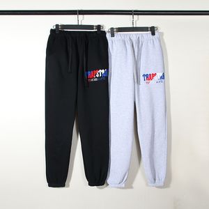 Men's Pants Mens Casual Long Trousers Towel Embroidered Fleece Warm Sweatpants Tight Fashion Thicken Street Sportswear