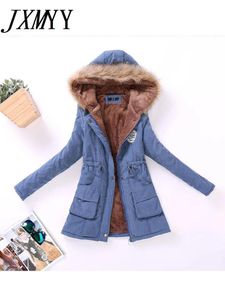 Hosen Jxmyy Frauen Winter Militärmäntel Baumwolle Wattierte Kapuzenjacke Lässige Parka Dicke Warme Xxxl Größe Quilt Schnee Outwear