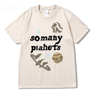 Mens TShirts Broken Planet Market Così tanti pianeti Tshirt Streetwear Harajuku TShirt Plus Size Summer Short Sleeve Loose Cotton Tops 230710