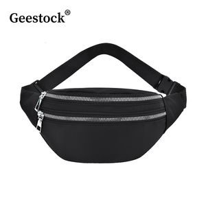 Saszetki na pas Geestock Torba damska Nylon Fanny Pack Casual Chest Man Belt Pouch Travel Hip Sport Bum 230711