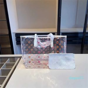 Bag-Handtaschen Designer-Taschen Strand Einkaufstaschen Multifunktionale Einkaufstaschen mit großer Kapazität Mode umweltfreundlich PVC Transparent