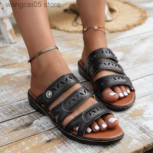 Hausschuhe Oxford Wohnungen Casual Hausschuhe Frauen Sommer Neue 2023 Plattform Rom Flip Flop Frauen Strand Kleid Offene spitze Sandalen Schuhe dame Rutschen T230711