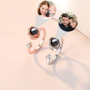 Anéis de banda Projeto personalizado Po Ring para mulheres Jóias personalizadas Presente para esposa Namorada Presente de aniversário Presente de aniversário Dia das mães 230711