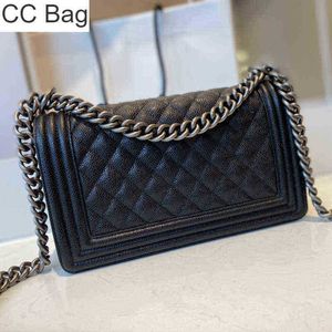 CC Bag Shopping Bags 5a Top Quality Brand Luxury Designer Women Caviar Lambskin Leather Shoulder Purse Black Gold Silver Chain Crossbody Clu