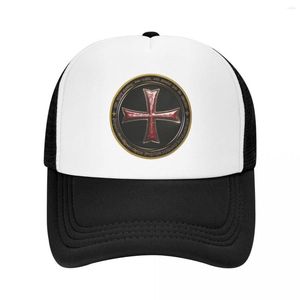 Ball Caps Classic Templar Crusader Cross Shield Baseball Cap для женщин Мужчины Регулируемая шляпа Knights Trucker Outdoor