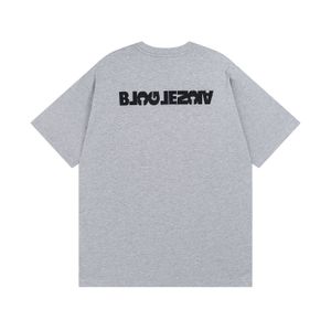 BLCG LENCIA 2023 Summer New 250g 100% Cotton T-shirt Men High Quality Print Color Sleeve Drop Tshirts Oversize Tops 2023206