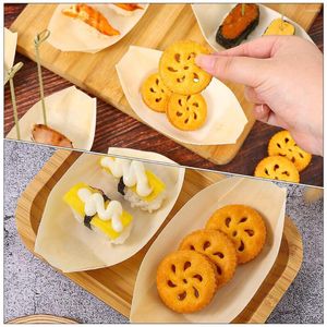 Dinnerware Sets Sushi Tray Disposable Boat Small Compact Dish Lovely Daily Use Dessert Multi-function Plate