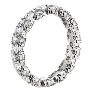 Huitan Sparkling Women Wedding Rings Full Paved White Cubic Zircon Simple Fashion Silver Color Rings High Quality Finger Jewelry