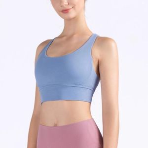 Pants Try to Bn Sexy Women Sports Bra Shoulder Cami Backless Tank Top Gym Training Workout Underwear Crop Tops Yoga Bra Fiess Women