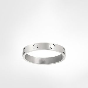 Designer för dam herrring Lyxringar Kärleksring designersmycken 925 sterling silver Titanstål Legering Guldpläterad Rose Blekna aldrig Ej allergisk 4mm 5mm 6mm present