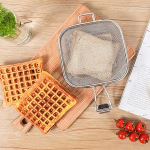 Bakeware Tools YOMDID Sand Wich Toast Clamp Stainless Steel Bakery Grilled Net Clip Practical Oven Bread Baking Tool Kitchen Supply