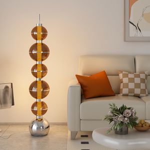 Cream Style Floor Lamp Net Red Living Room Sofa Bedroom Bedside Lamp Gourd Decoration Atmosphere Vertical Lights Decoration Home