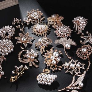 Fashion Fine Jewelry Sier Custom Animal Zircon Pearls Butterfly Pins Brooches For Women Brooch